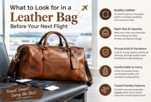What to Look for in a Leather Bag Before Your Next Flight